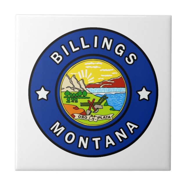 Billings Montana Fliese (Vorderseite)
