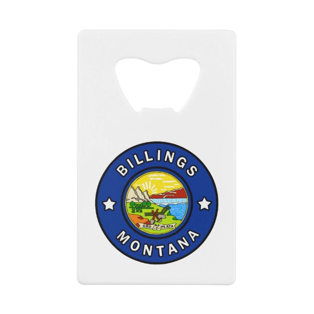 Billings Montana Geldbeutel Flaschenöffner (Vorderseite)