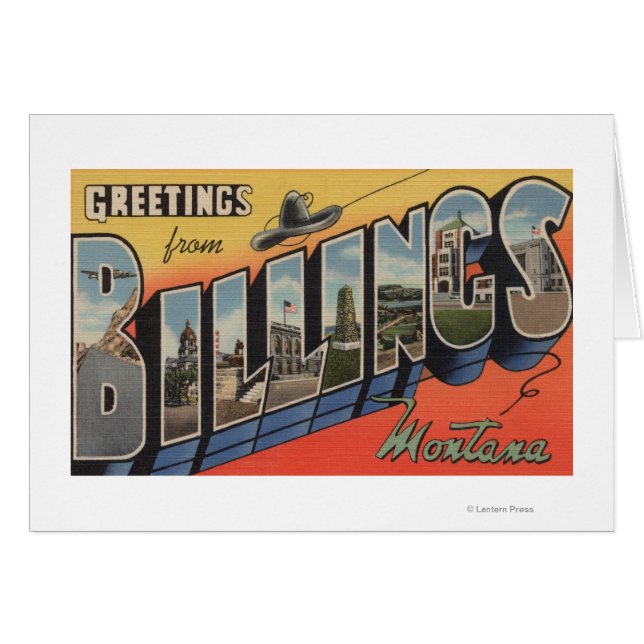 Billings, Montana - Großbuchstaben Szenen 2 (Vorderseite (Horizontal))
