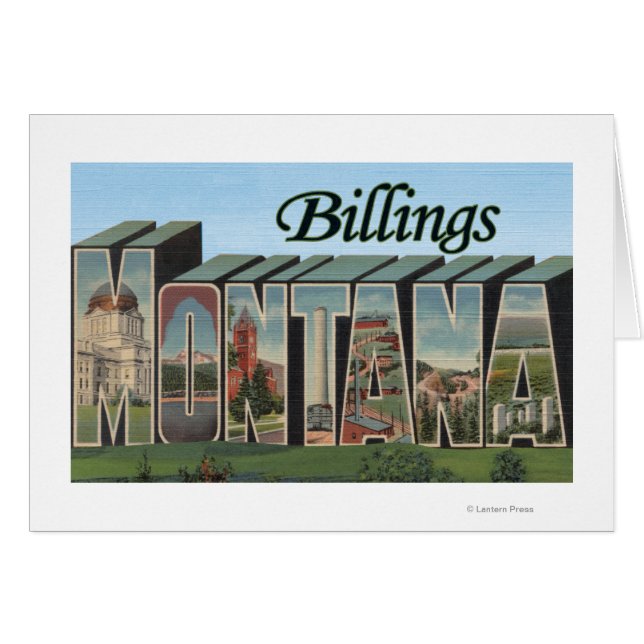 Billings, Montana - Große Briefmarkenszenen (Vorderseite (Horizontal))