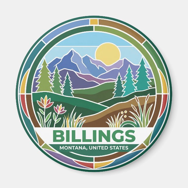Billings Montana Magnet (Vorne)