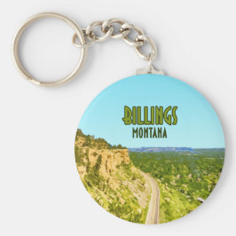 Billings Montana Rim Rocks Vintag Schlüsselanhänger
