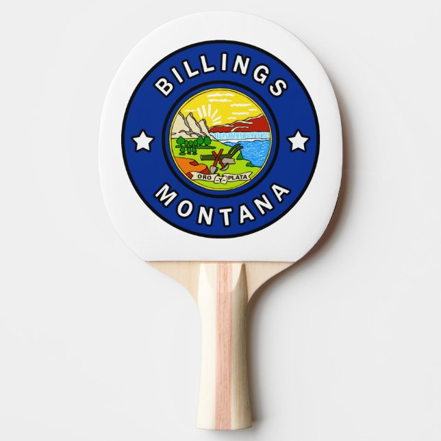 Billings Montana Tischtennis Schläger (Vorderseite)