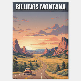 Billings Montana Travel Magnet