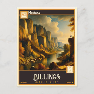 Billings, Montana Vintage Postkarte