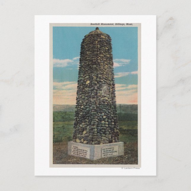Billings, MT - Aussicht auf das Boothill-Denkmal Postkarte (Vorderseite)