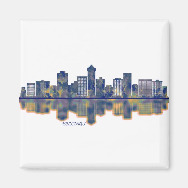 Billings Skyline Magnet (Vorne)