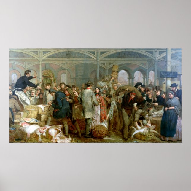Billingsgate Fish Market Poster (Vorne)
