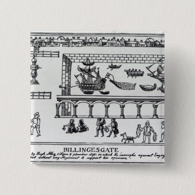 Billingsgate-Markt Button (Vorderseite)