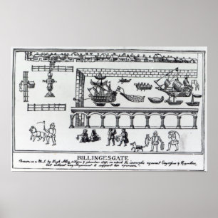 Billingsgate Markt Poster