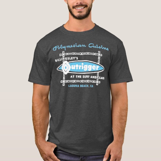 Billingsley's Outrigger - Laguna Beach, CA T-Shirt (Vorderseite)
