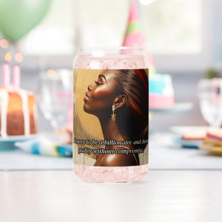 Billionaire Mindset Glass of Water Dosenglas