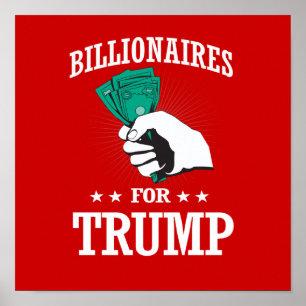 BILLIONATIONEN FÜR TRUMP POSTER