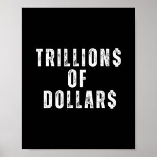 Billionen Dollar Lustiges Meme Sarkastisches Geld Poster