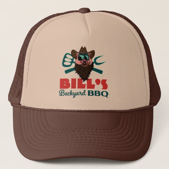 Bill's Backyard-GRILLEN - Trucker Cap Truckerkappe (Vorderseite)