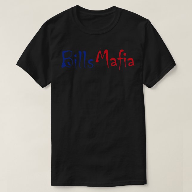 Bills Mafia Movement Typografie T-Shirt (Design vorne)