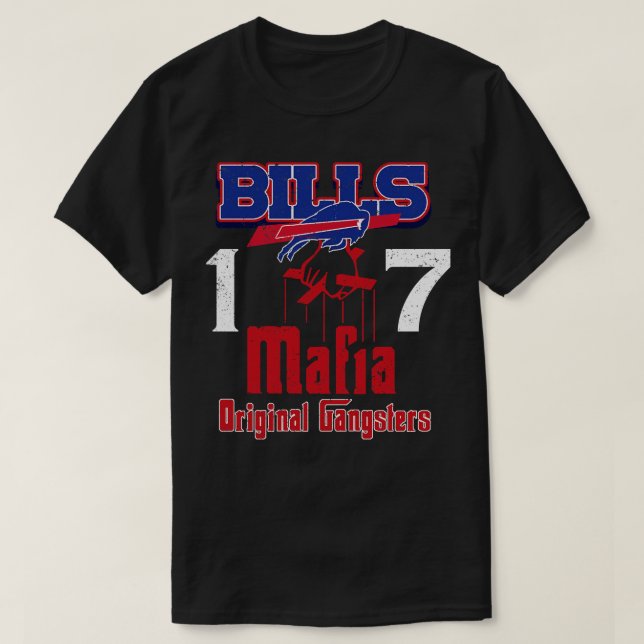 Bills Mafia Original Gangsters Rough Textured T-Shirt (Design vorne)
