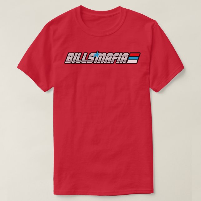 Bills Mafia Typografie T-Shirt (Design vorne)