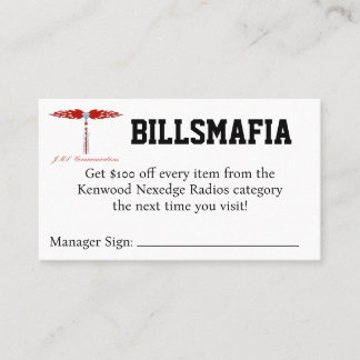BILLSMAFIA Coupon Visitenkarte