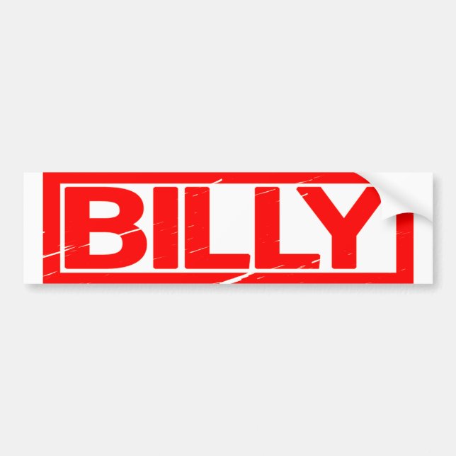 Billy-Briefmarke Autoaufkleber (Vorne)