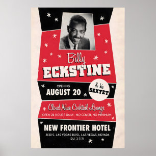 Billy Eckstine Jazzplakat - Kein Cover, Kein Minim Poster