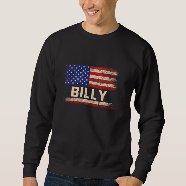 Billy First Name Shirt Billy Name American Flag (Vorderseite)