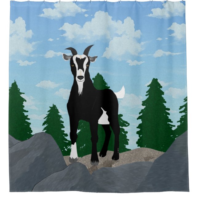 Billy Goat Duschvorhang (Vorderseite)