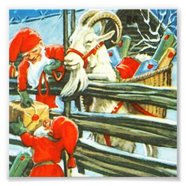 "Billy Goat Helper" von Jenny Nystrom Fotodruck (Vorne)