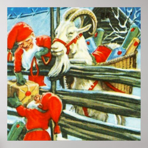 "Billy Goat Helper" von Jenny Nystrom Poster