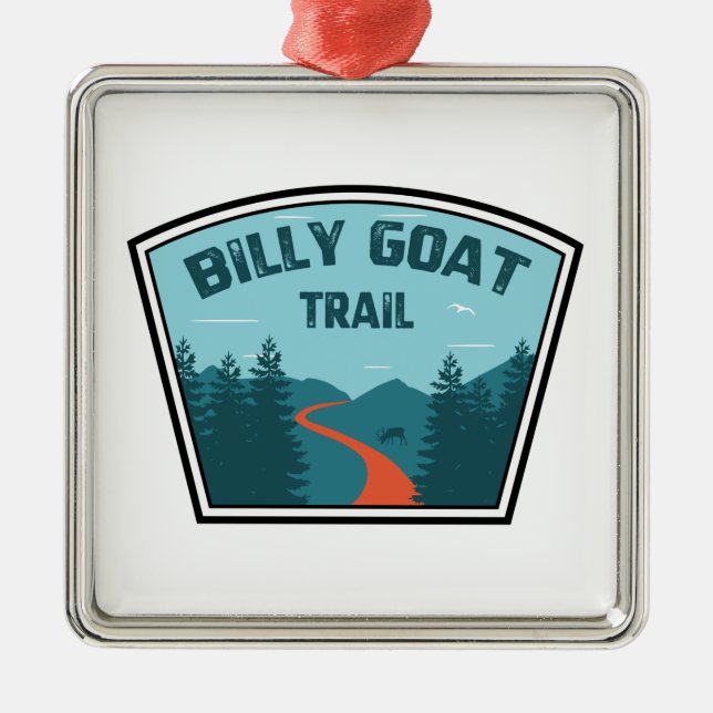 Billy Goat Trail Maryland Ornament Aus Metall (Vorne)
