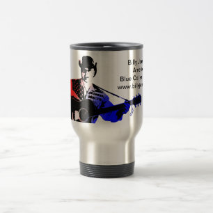 Billy Joe See-blauer Kragen-Patriot-Kaffee-Tasse Reisebecher