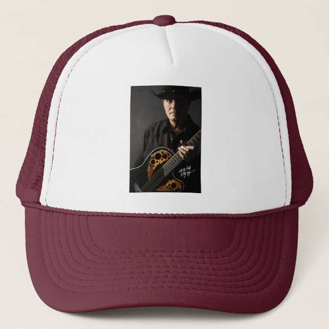 Billy Kay Cowboy Guitar Trucker Hats Truckerkappe (Vorderseite)