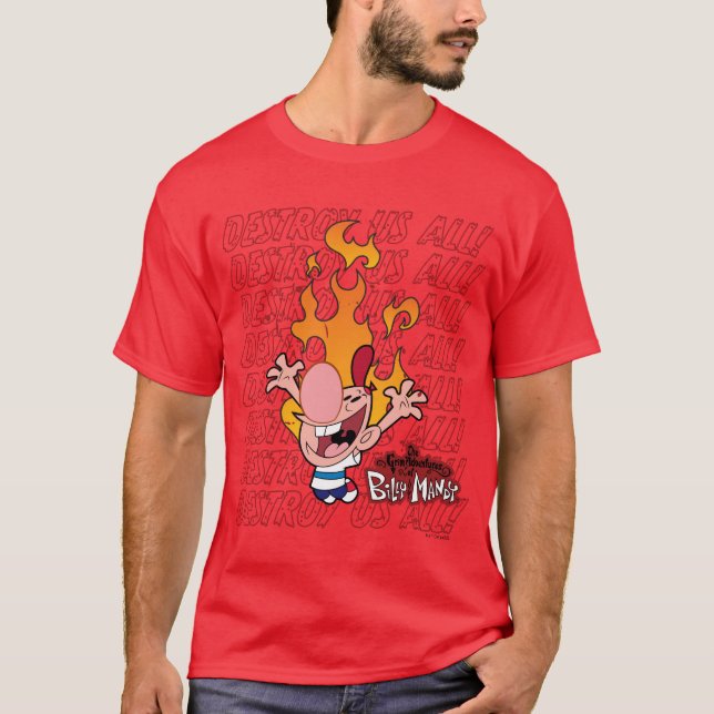 Billy & Mandy - Zerstöre uns alle T-Shirt (Vorderseite)