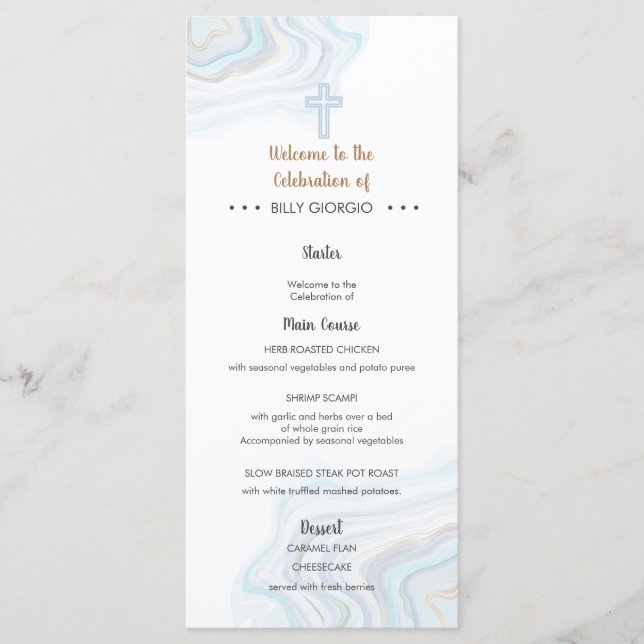 Billy Menu Menükarte (Vorderseite)