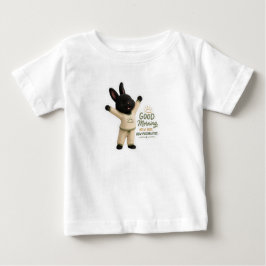 Billy Morgen Stretch Niedlicher schwarzer Rex-Hase Baby T-shirt