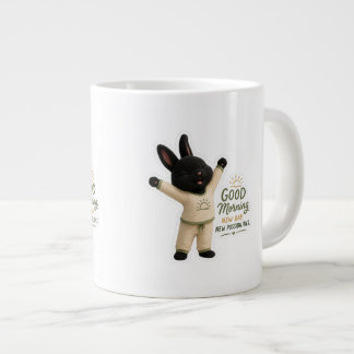 Billy Morgen Stretch Niedlicher Schwarzer Rex-Hase Jumbo-Tasse