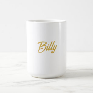 Billy Name Typografie Personalisiertes Geschenk Kaffeetasse