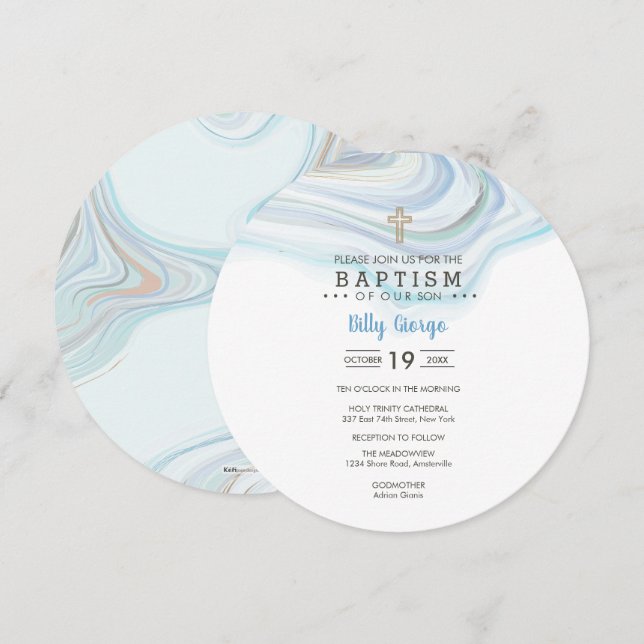 Billy Round Einladung (Vorne/Hinten)