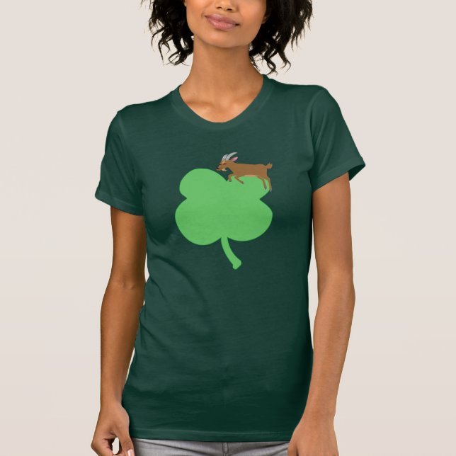 Billy Swags St. Patricks Day Goat Themed Shirt (Vorderseite)
