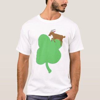 Billy Swags Weiße St. Patricks-Ziegen-T-Shirt T-Shirt