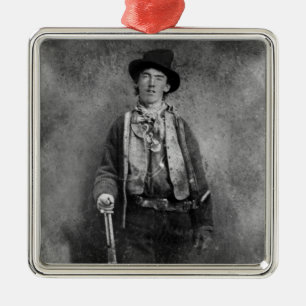 Billy The Kid, amerikanischer Outlaw des Wilden We Ornament Aus Metall