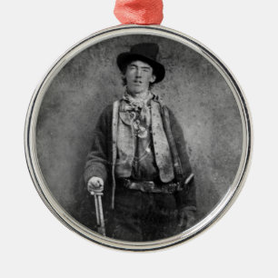 Billy The Kid, amerikanisches altwestliches Gesetz Ornament Aus Metall