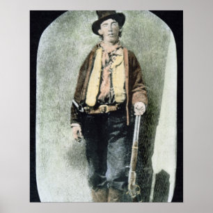 Billy the Kid (farbige Gravur) Poster