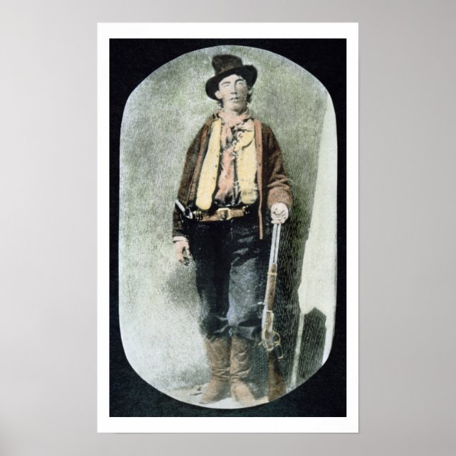 Billy the Kid (farbige Gravur) Poster (Vorne)