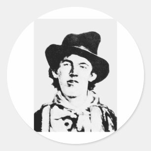 Billy The Kid ~ William H. Bonney/Outlaw Runder Aufkleber