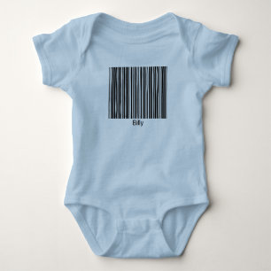 Billypersonalisiertes Funktionsbarcode-T-Shirt Baby Strampler