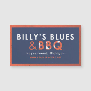 Billy's Blues & GRILLEN Magnet! Magnetkarte