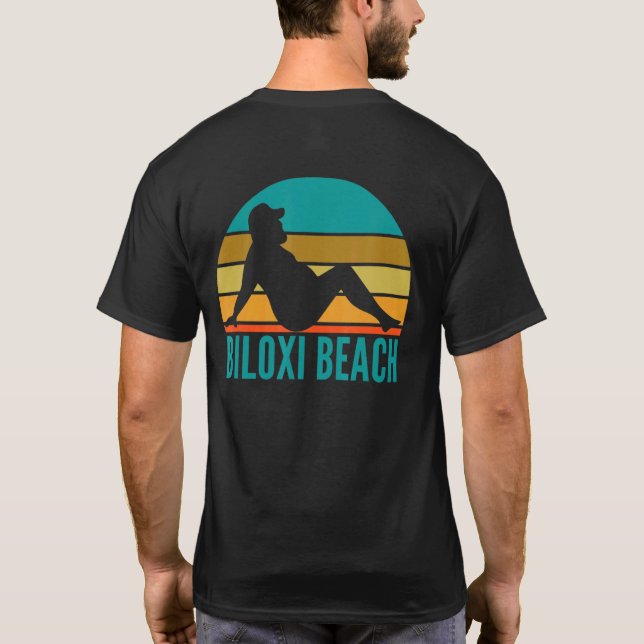 Biloxi Beach Mississippi Fat Drinken T-Shirt (Rückseite)