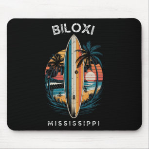 Biloxi Beach Mississippi Männer Frauen Surfen Mousepad