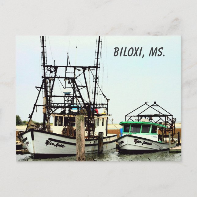 Biloxi, Frau Postcard Postkarte (Vorderseite)